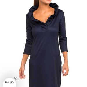 Elegant Navy Blue Women's Dress